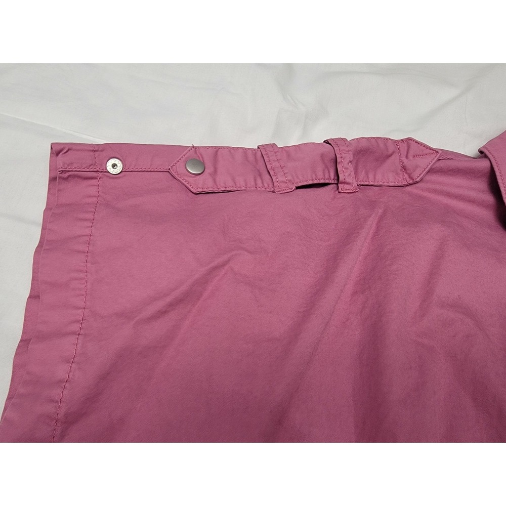 Pistola Shorts Romper Size Small Pink Zip Front Utility Drawstring Pockets - Picture 10 of 13